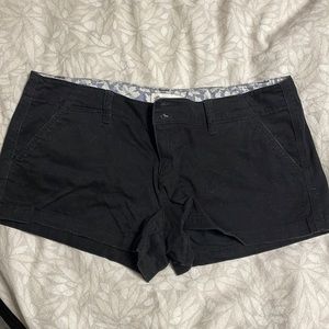 Black American eagle low rise shorts